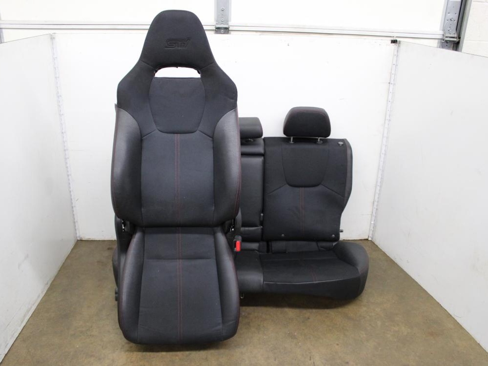 JDM 2008-2014 SUBARU IMPREZA WRX STI POWER LEATHER&CLOTH SEATS: Image 3