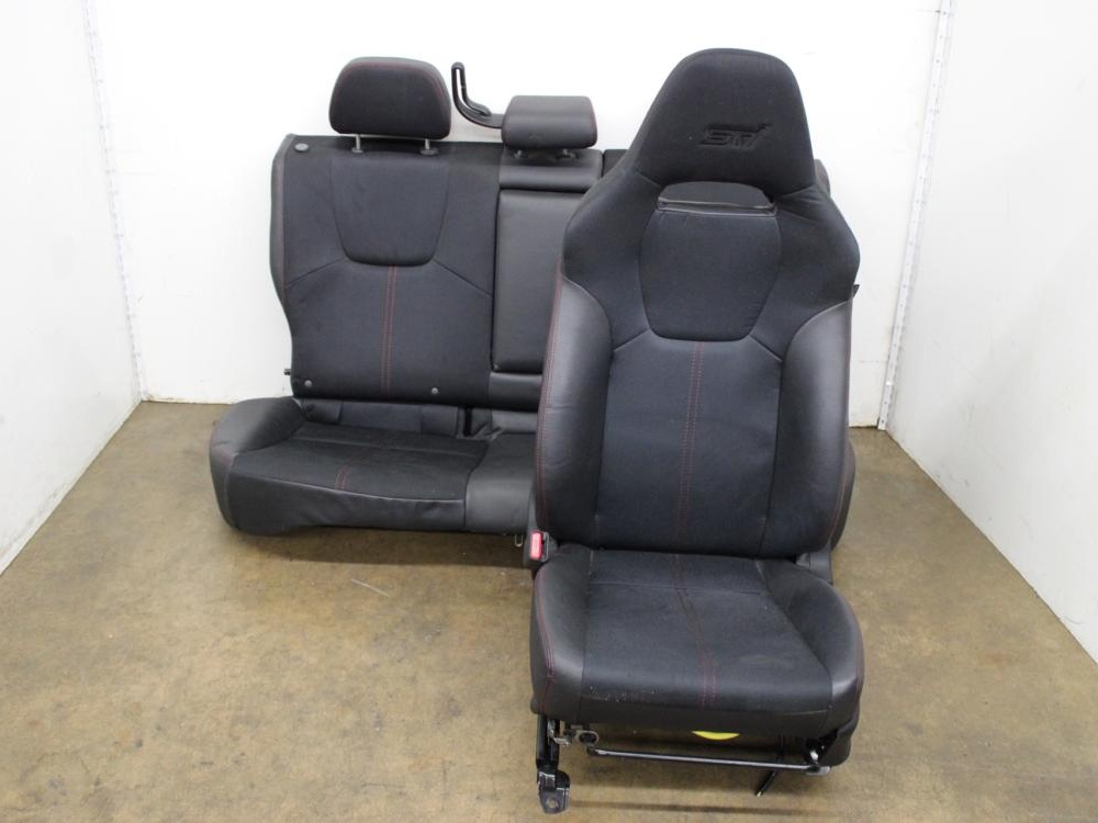 JDM 2008-2014 SUBARU IMPREZA WRX STI POWER LEATHER&CLOTH SEATS: Image 5