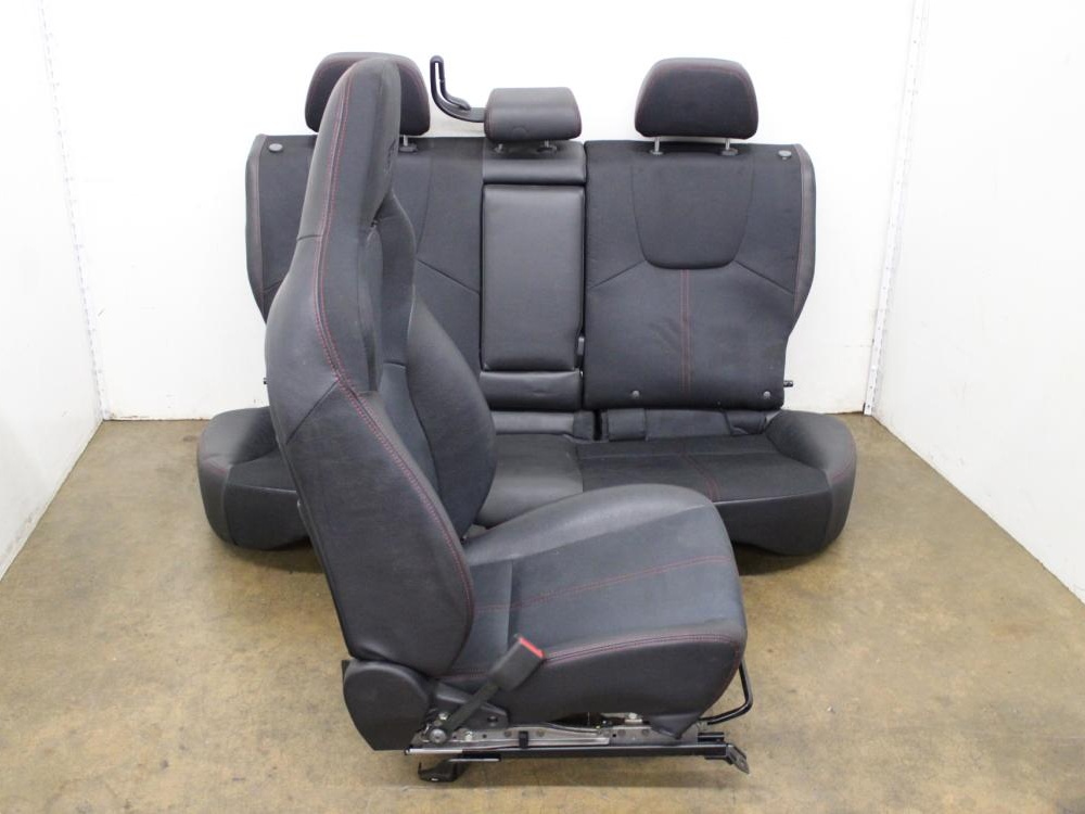 JDM 2008-2014 SUBARU IMPREZA WRX STI POWER LEATHER&CLOTH SEATS: Image 6
