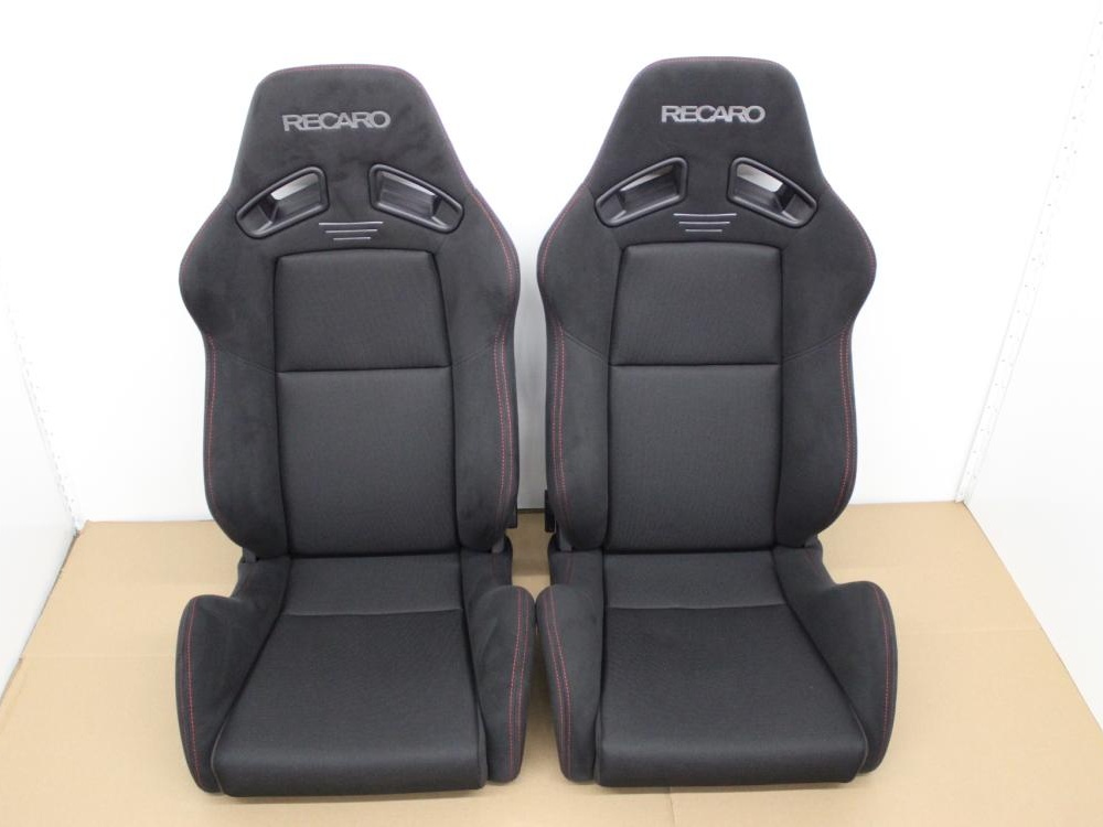 NEW RECARO SR-7 ASM IS-11 BK/BK BUCKET SEATS SET OF 2 JDM 