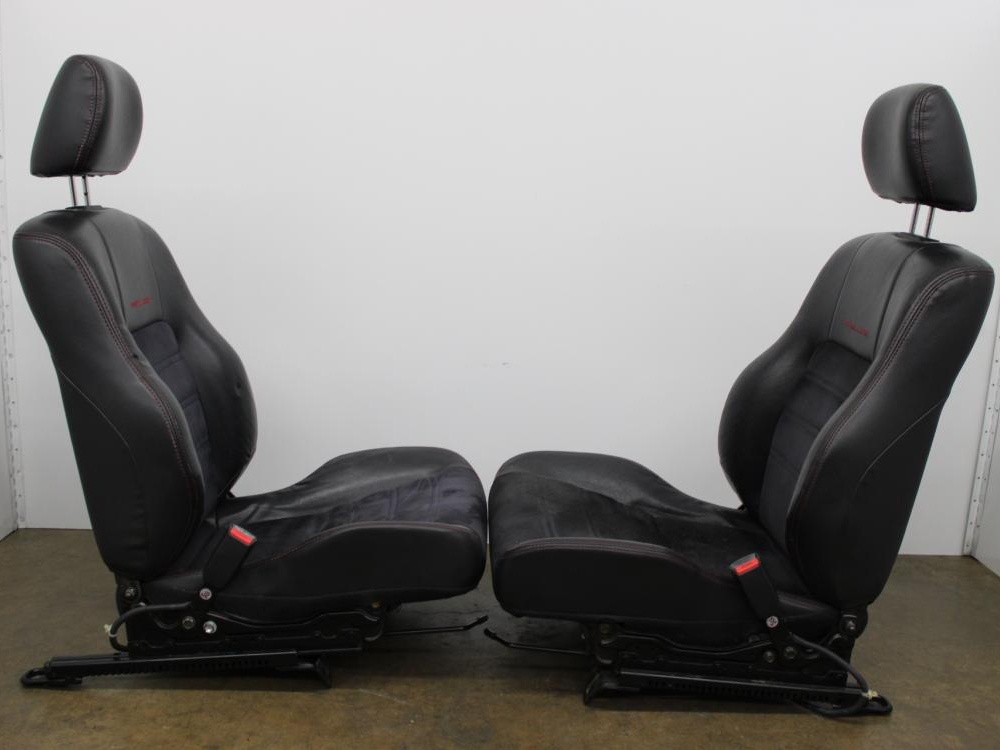 97-01 HONDA PRELUDE LEATHER & CLOTH FRONT SEATS SET OF 2 RIGHT AND LEFT WITH SLIDER : Image 4