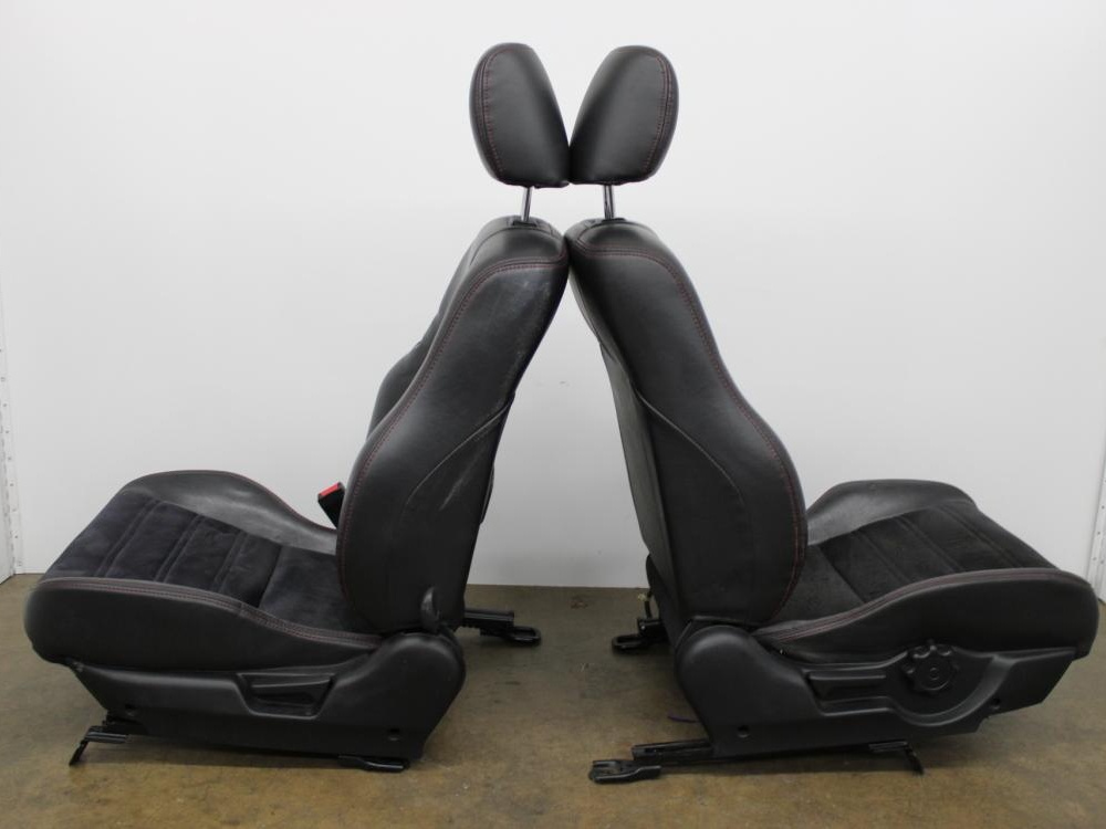97-01 HONDA PRELUDE LEATHER & CLOTH FRONT SEATS SET OF 2 RIGHT AND LEFT WITH SLIDER : Image 6