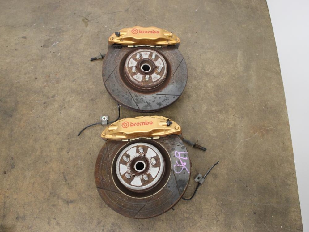 JDM 03-08 SUBARU FORESTER SG9 STI 5-LUG X100 BREMBO FRONT AND REAR BRAKES DISCS HUB KIT SET OF 4 : Image 3