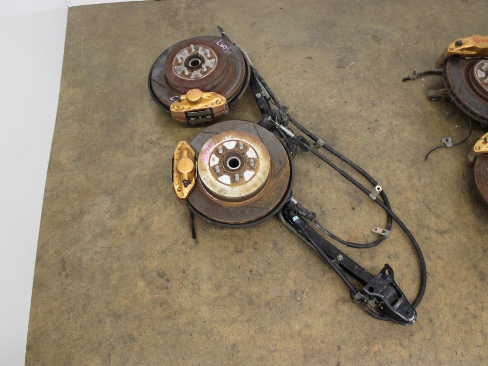 JDM 03-08 SUBARU FORESTER SG9 STI 5-LUG X100 BREMBO FRONT AND REAR BRAKES DISCS HUB KIT SET OF 4 : Image 4