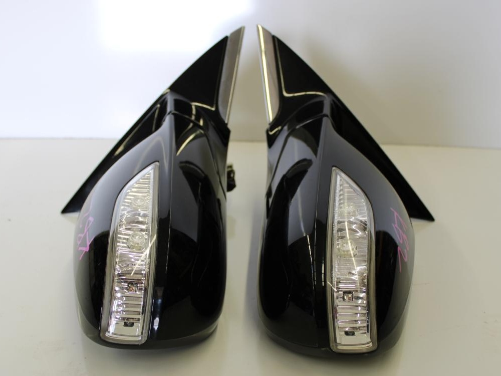 JDM 09-12 ACURA RL LEFT+RIGHT SIDES DOOR MIRRORS POWER, SIGNAL, BLACK: Image 5