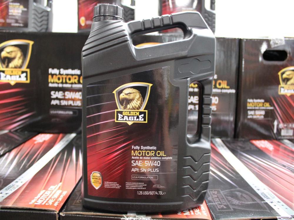 FULLY SYNTHETIC MOTOR 0IL SAE: 5W40 1.25USG 5Qts 4.73L USA FORMULATION (GOLDEN EAGLE) HOUSE BRAND: Image 6