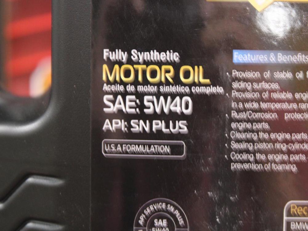 FULLY SYNTHETIC MOTOR 0IL SAE: 5W40 1.25USG 5Qts 4.73L USA FORMULATION (GOLDEN EAGLE) HOUSE BRAND: Image 8