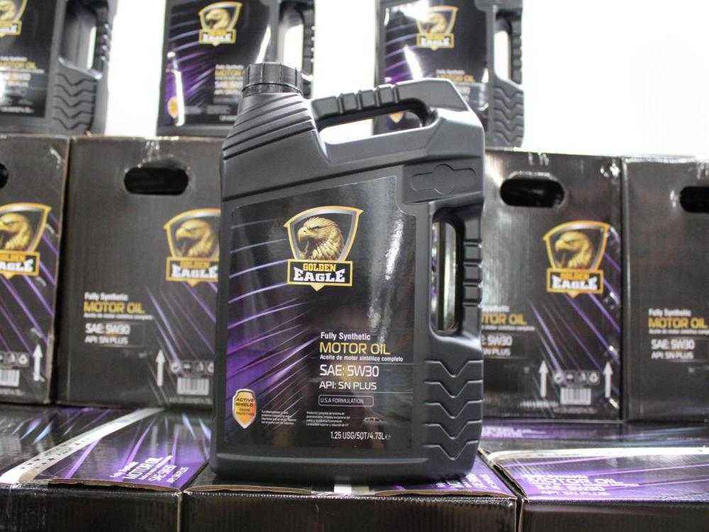 FULLY SYNTHETIC MOTOR 0IL SAE: 5W30 1.25USG 5Qts 4.73L USA FORMULATION (GOLDEN EAGLE) HOUSE BRAND: Image 8