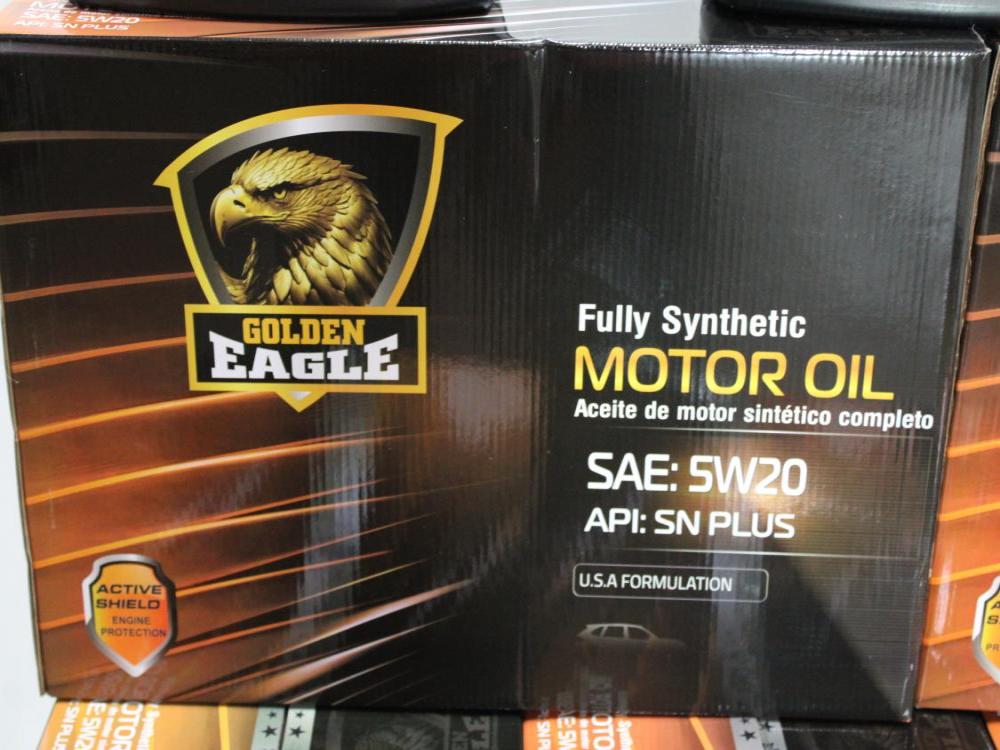 FULLY SYNTHETIC MOTOR 0IL SAE: 5W20 1.25USG 5Qts 4.73L USA FORMULATION (GOLDEN EAGLE) HOUSE BRAND: Image 4