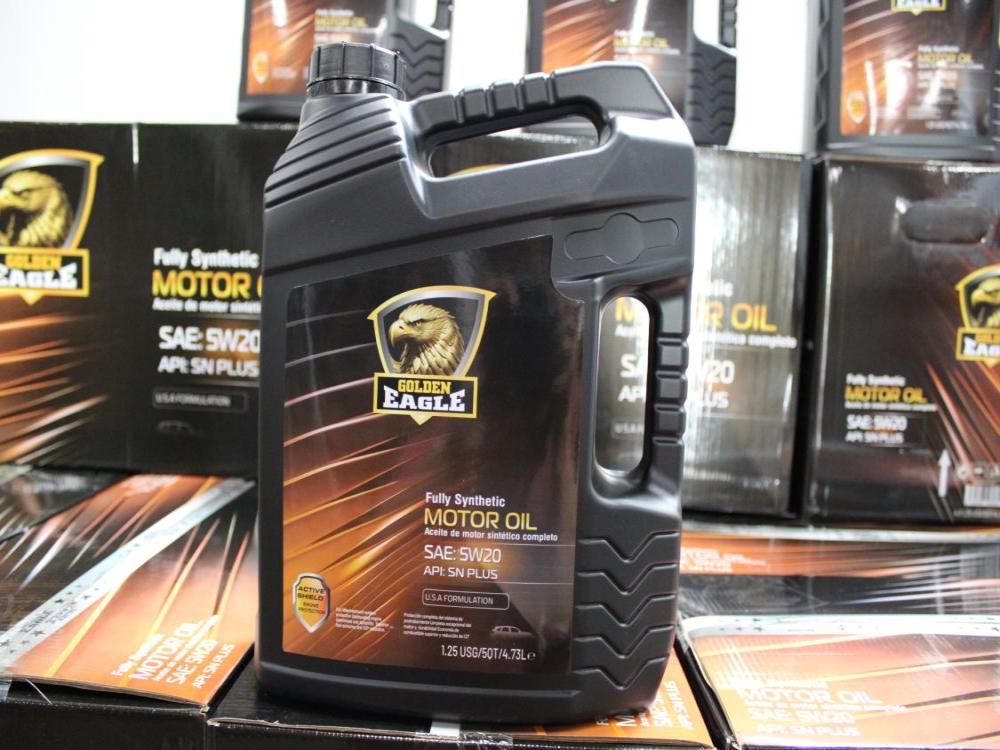 FULLY SYNTHETIC MOTOR 0IL SAE: 5W20 1.25USG 5Qts 4.73L USA FORMULATION (GOLDEN EAGLE) HOUSE BRAND: Image 5