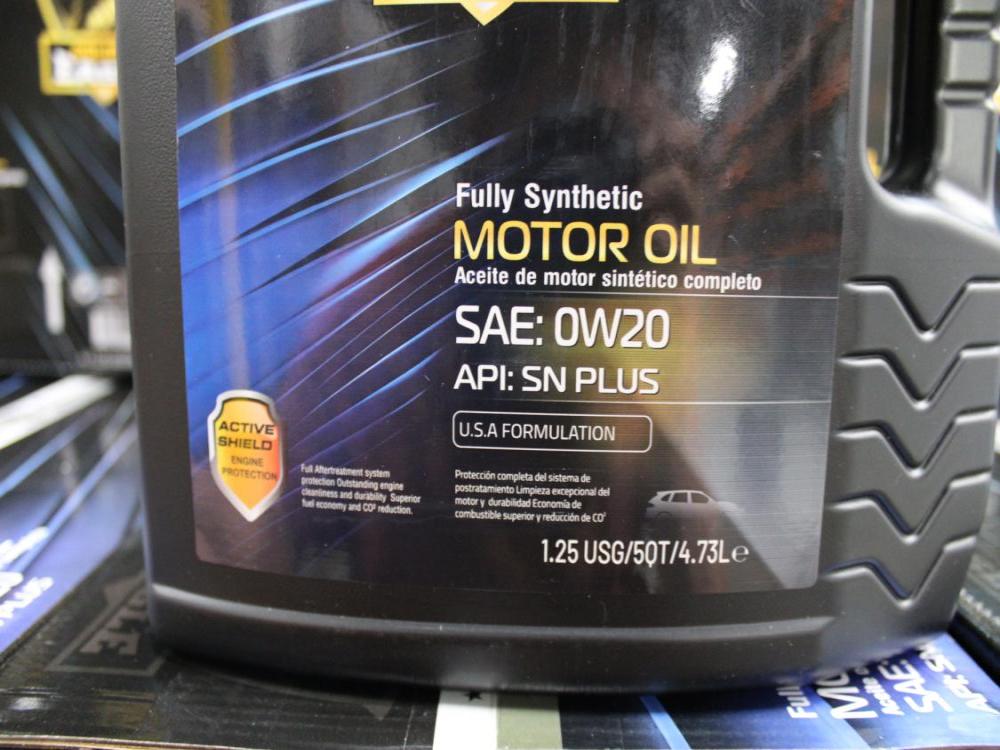 FULLY SYNTHETIC MOTOR 0IL SAE: 0W20 1.25USG 5Qts 4.73L USA FORMULATION (GOLDEN EAGLE) HOUSE BRAND: Image 7