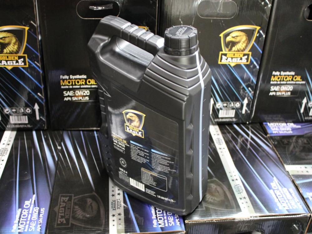 FULLY SYNTHETIC MOTOR 0IL SAE: 0W20 1.25USG 5Qts 4.73L USA FORMULATION (GOLDEN EAGLE) HOUSE BRAND: Image 8