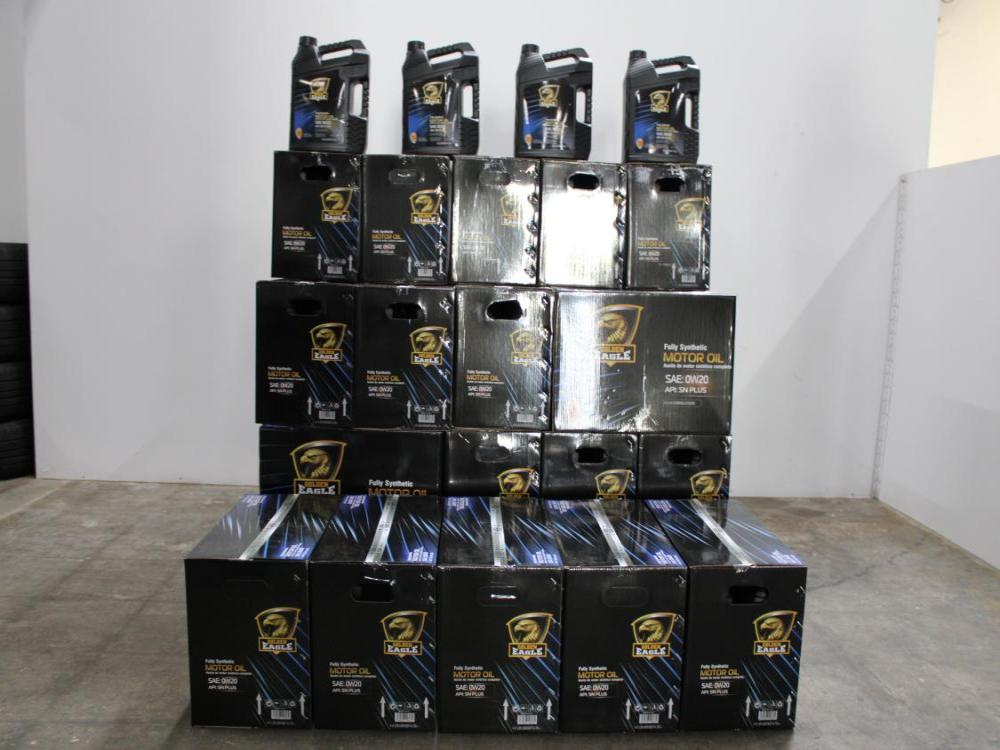 FULLY SYNTHETIC MOTOR 0IL SAE: 0W20 1.25USG 5Qts 4.73L USA FORMULATION (GOLDEN EAGLE) HOUSE BRAND: Image 1