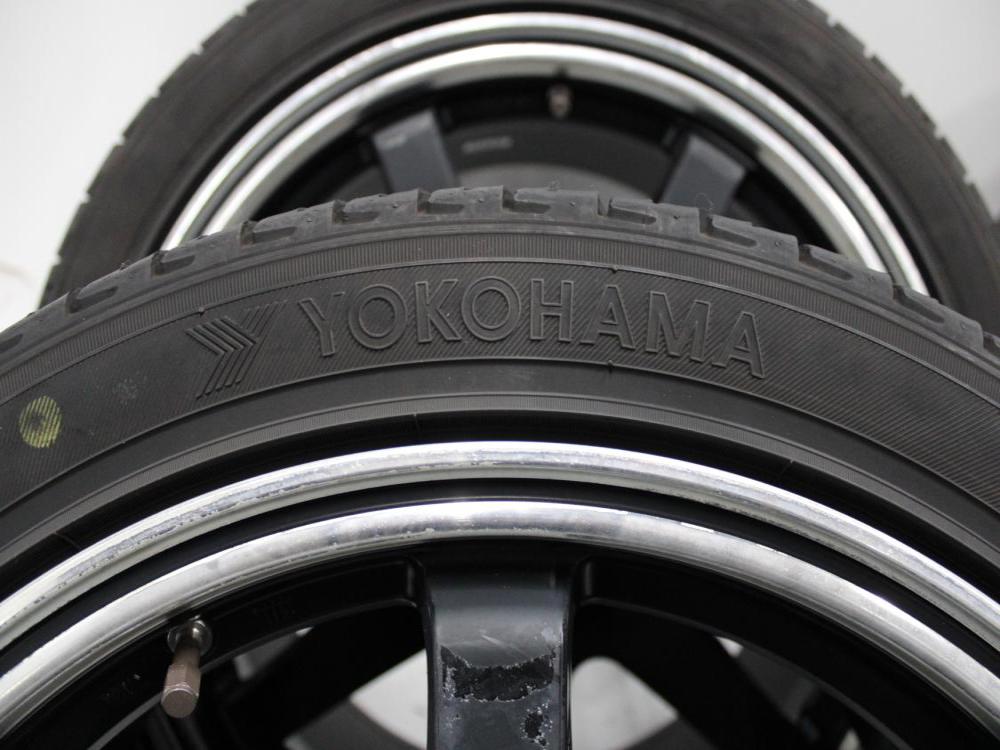 JDM 5X114.3 BOLT PATERN 18X8.5J RIMS + YOKOHAMA ECOS 245/40/R18 93W TIRES SET OF 4: Image 7