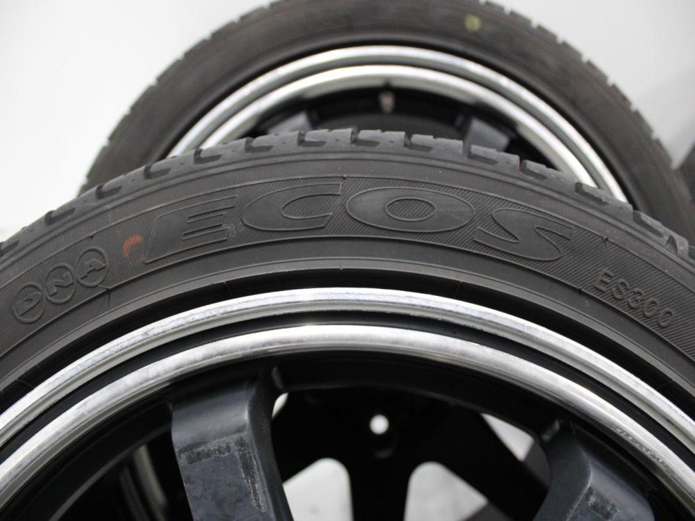 JDM 5X114.3 BOLT PATERN 18X8.5J RIMS + YOKOHAMA ECOS 245/40/R18 93W TIRES SET OF 4: Image 8