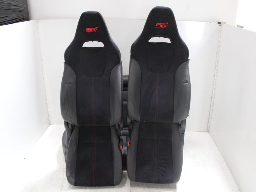 JDM 2008-2014 SUBARU IMPREZA WRX STI POWER LEATHER&CLOTH SEATS: Image 4