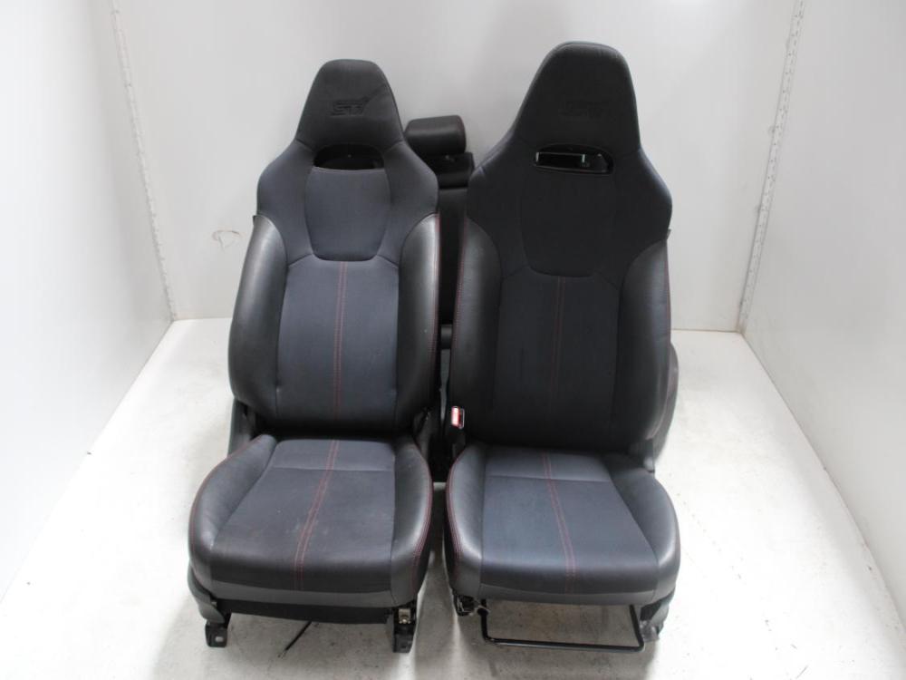 JDM 2008-2014 SUBARU IMPREZA WRX STI POWER LEATHER&CLOTH SEATS: Image 4