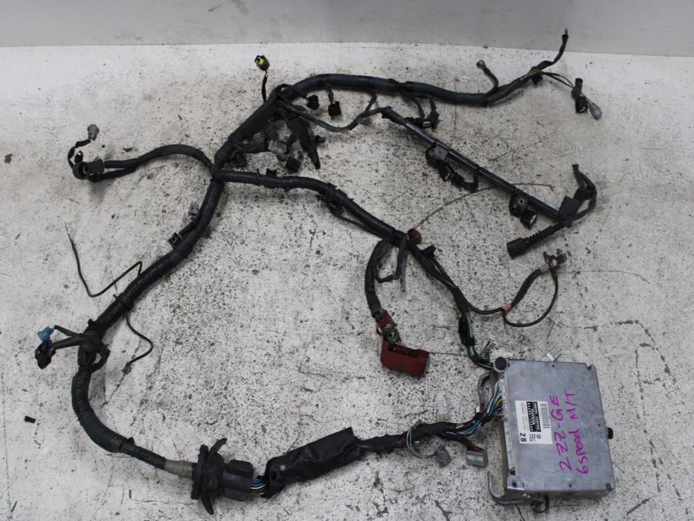 JDM 00-05 TOYOTA 2ZZ-GE WIRE HARNESS WITH ECU: Image 1