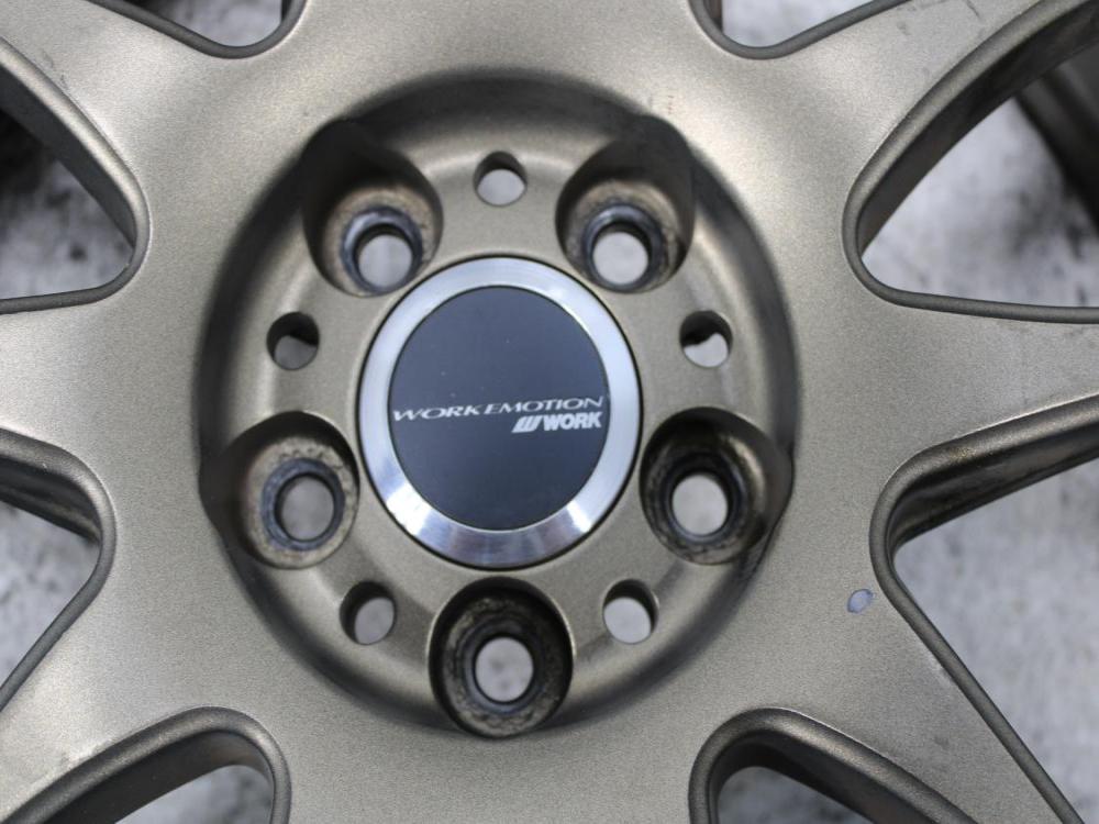 5X100 SAFFIRG SF5000 225/40ZR18 92W WORK EMOTION SET OF 4 TIRES + WHEELS: Image 6