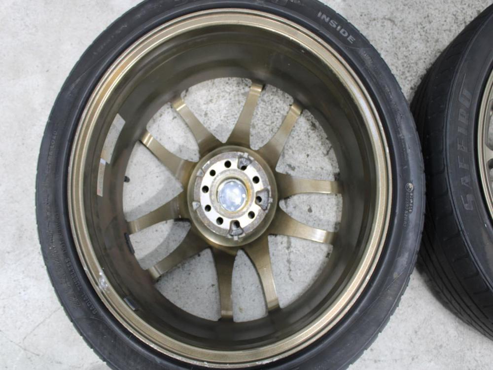 5X100 SAFFIRG SF5000 225/40ZR18 92W WORK EMOTION SET OF 4 TIRES + WHEELS: Image 12