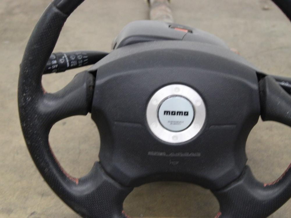 JDM SUBARU STERRING WHEEL & COLUMN BAR W/IGNITION CYLINDER: Image 5