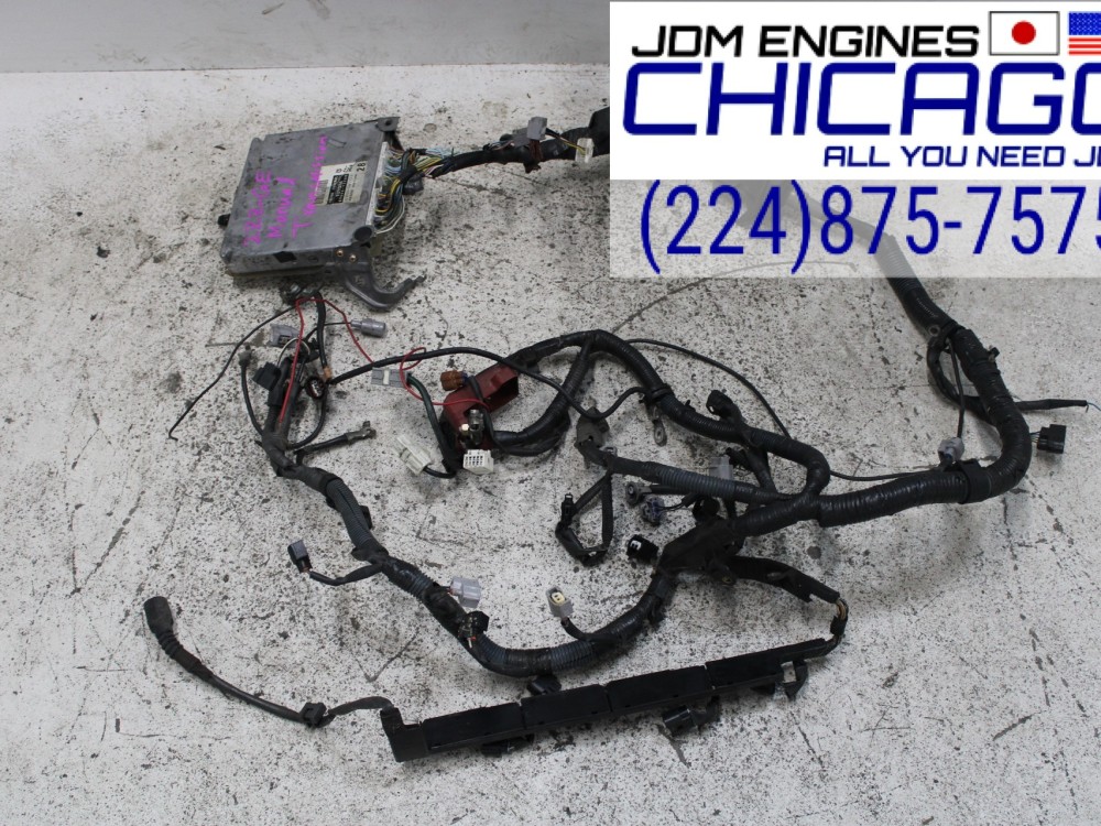 JDM 00-05 TOYOTA 2ZZ-GE WIRE HARNESS WITH ECU