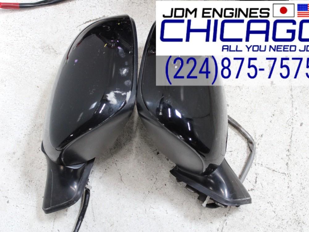 SIDE VIEW MIRROR ASSEMBLY FOR 2010-2015 TOYOTA PRIUS SET OF 2 LEFT/RIGHT WITH TURN SIGNAL