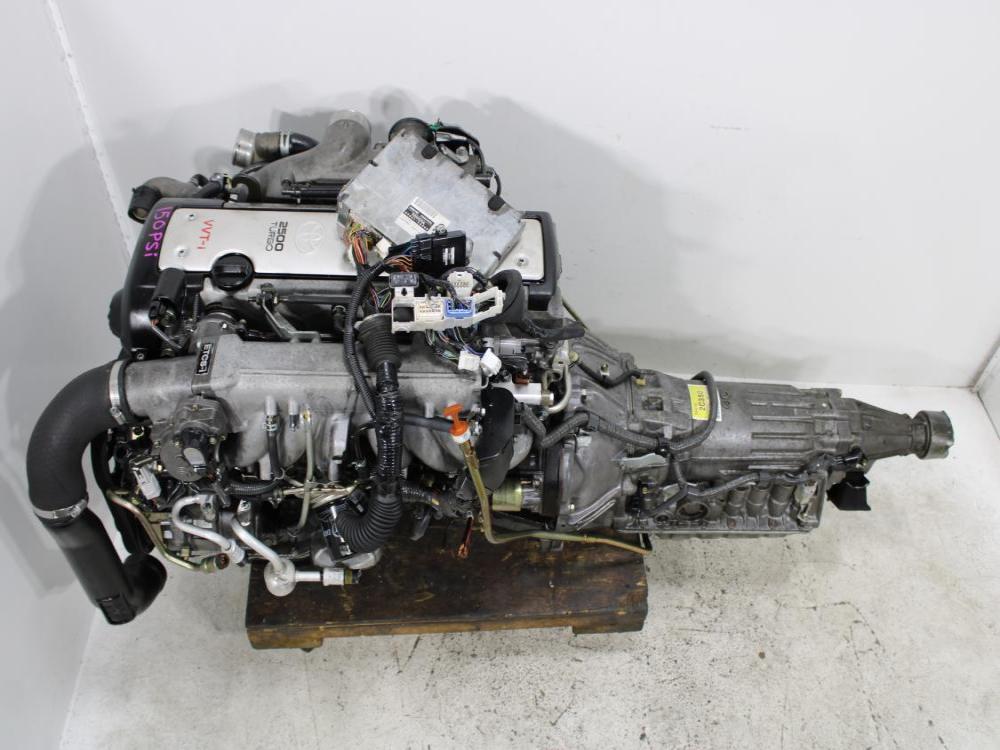 JDM 1JZ-GTE VVT-I TUBRO ENGINE 2.5L H6 WITH A/T WIRING&ECU FRONT SUMP: Image 1