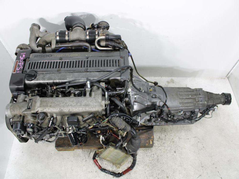 JDM 93-96 1JZ GTE front sump NonVVTi Twin Turbo 2.5L Engine Automatic Transmission Wiring & ECU: Image 2