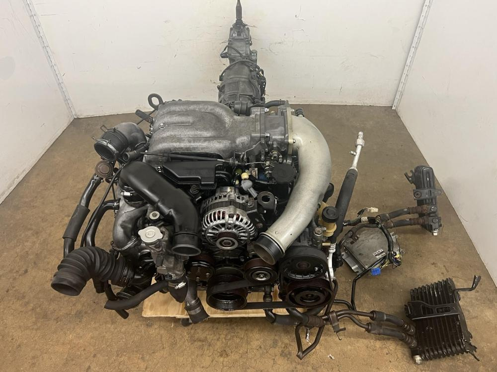 JDM 1996-1998 MAZDA RX-7 13B TWIN TURBO 1.3L ROTARY ENGINE 5SPEED MANUAL TRANSMISSION WIRING&ECU COMPLETE SWAP: Image 1