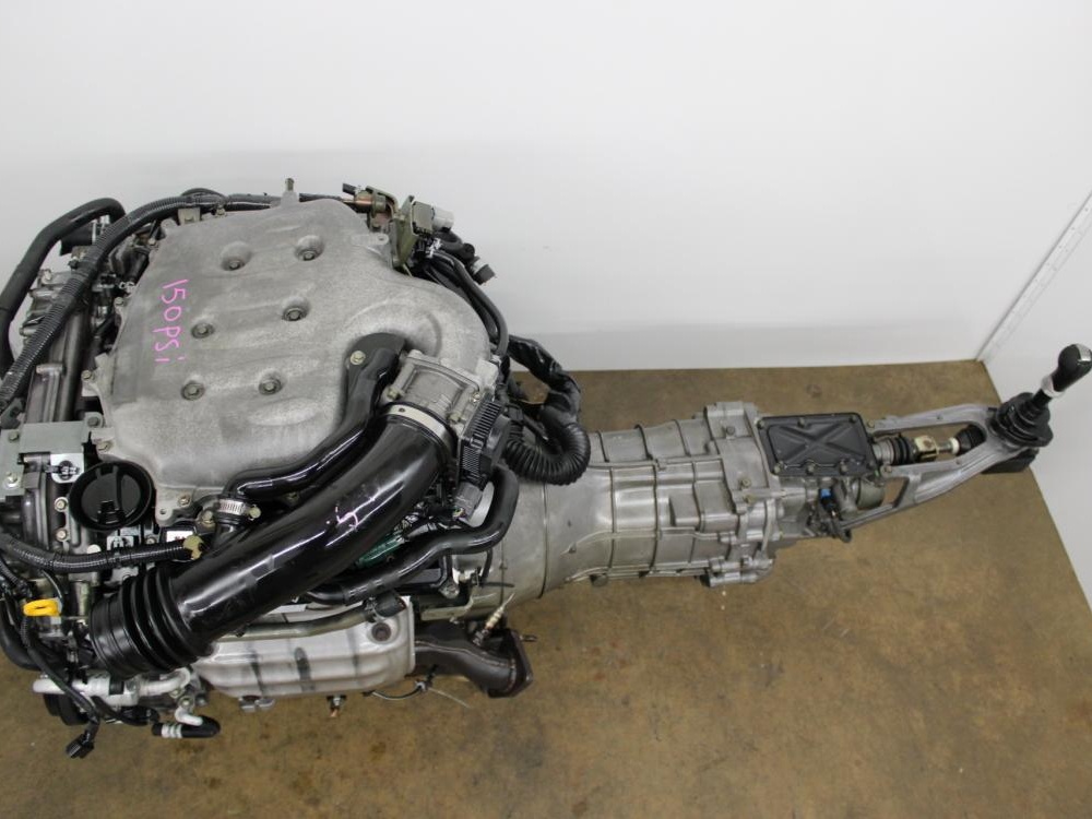 JDM 2003-2006 NISSAN 350Z INFINITI G35 VQ35-DE ENGINE WITH 6 SPD MAN/TRANS WIRING & ECU: Image 1
