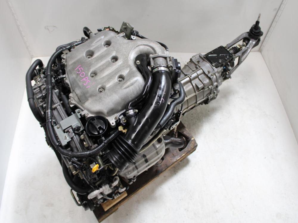 JDM 2003-2006 NISSAN 350Z INFINITI G35 VQ35-DE ENGINE WITH 6 SPD MAN/TRANS WIRING & ECU: Image 1