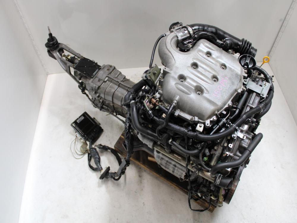 JDM 2003-2006 NISSAN 350Z INFINITI G35 VQ35-DE ENGINE WITH 6 SPD MAN/TRANS WIRING & ECU: Image 4