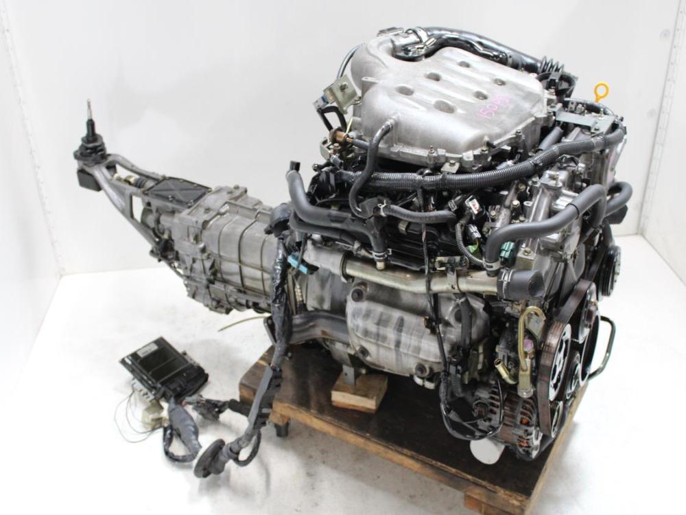 JDM 2003-2006 NISSAN 350Z INFINITI G35 VQ35-DE ENGINE WITH 6 SPD MAN/TRANS WIRING & ECU: Image 5