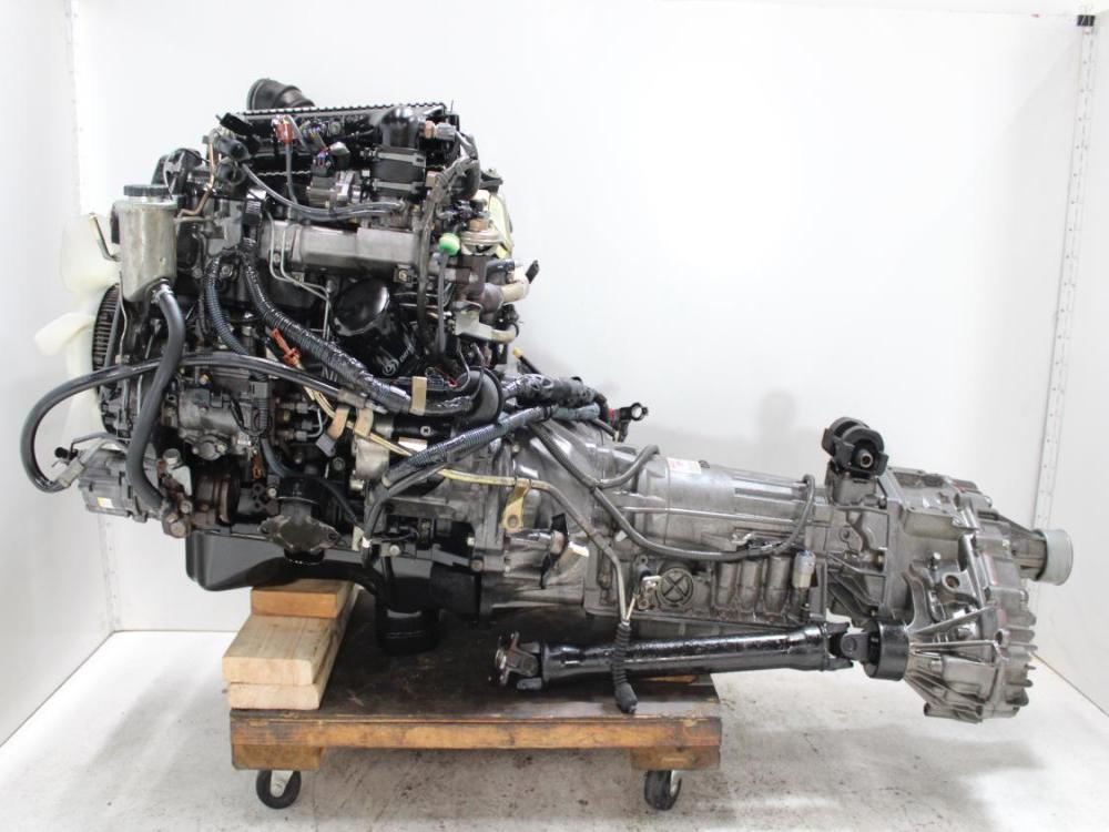 JDM 1KZ-TE TOYOTA HILUX 4CYL 3.0L TURBO ENGINE WITH AWD AUTO TRANSMISSION: Image 3