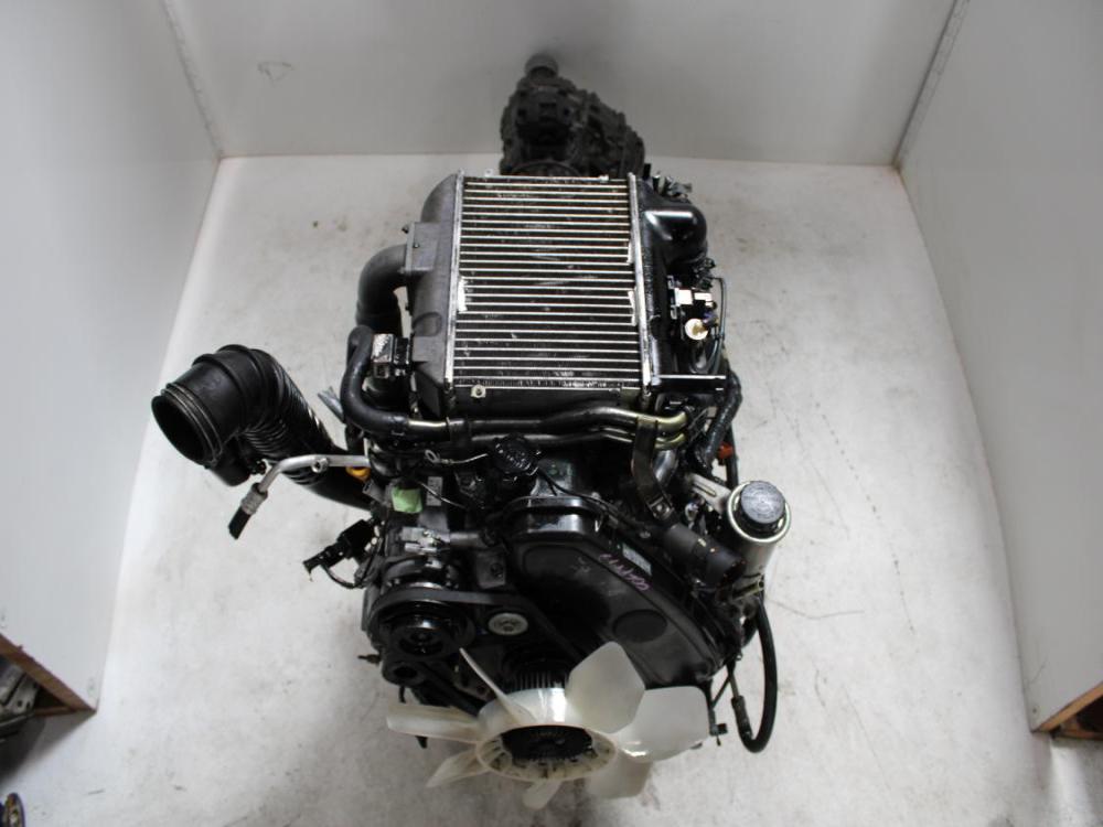 JDM 1KZ-TE TOYOTA HILUX 4CYL 3.0L TURBO ENGINE WITH AWD AUTO TRANSMISSION: Image 4