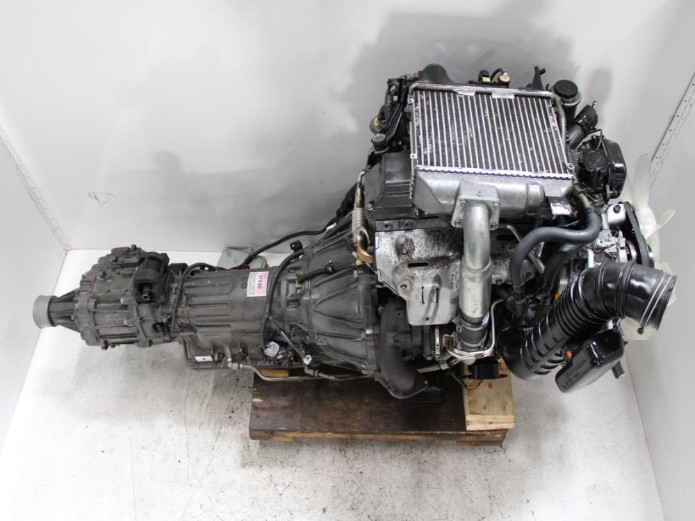 JDM 1KZ-TE TOYOTA HILUX 4CYL 3.0L TURBO ENGINE WITH AWD AUTO TRANSMISSION: Image 7