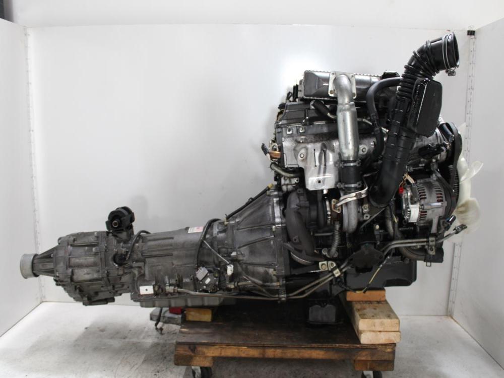 JDM 1KZ-TE TOYOTA HILUX 4CYL 3.0L TURBO ENGINE WITH AWD AUTO TRANSMISSION: Image 9