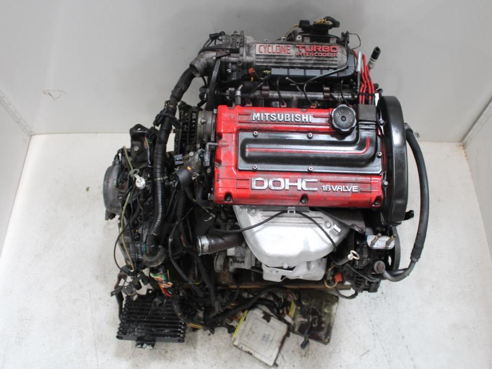 JDM MITSUBISHI 4G63T TURBO CYCLONE 6 BOLT ENGINE WITH AWD A/T WIRING & ECU: Image 2