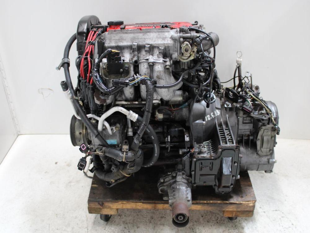 JDM MITSUBISHI 4G63T TURBO CYCLONE 6 BOLT ENGINE WITH AWD A/T WIRING & ECU: Image 8