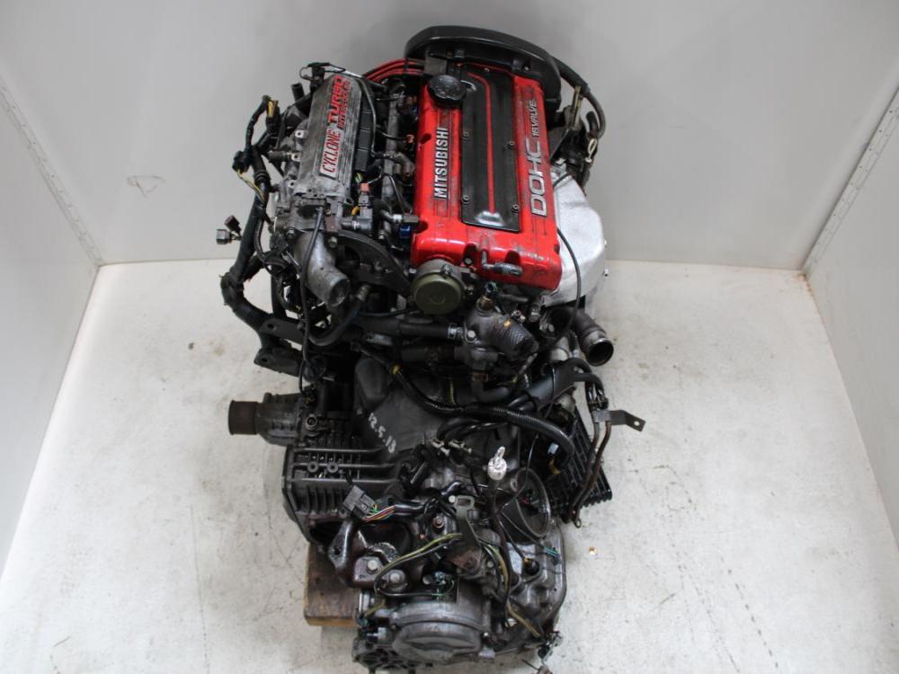 JDM MITSUBISHI 4G63T TURBO CYCLONE 6 BOLT ENGINE WITH AWD A/T WIRING & ECU: Image 10