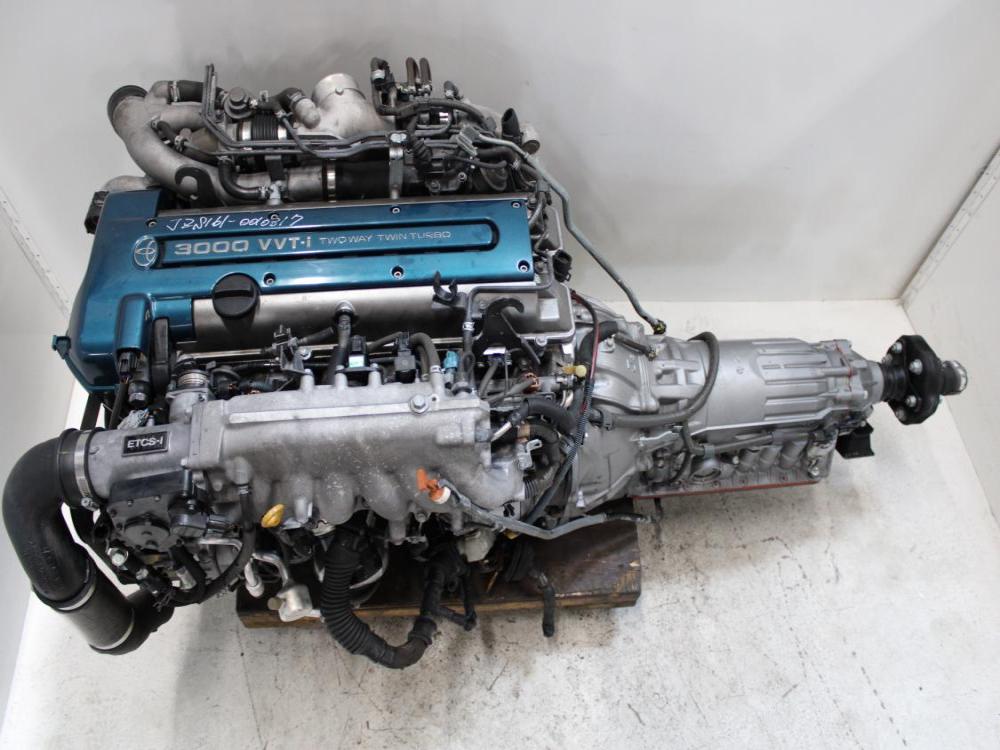 JDM 98-05 TOYOTA /LEXUS ARISTO 2JZ-GTE VVT-I 3.0L I6 ENGINE + A/T + ECU WIRING COMPLETE SWAP: Image 1