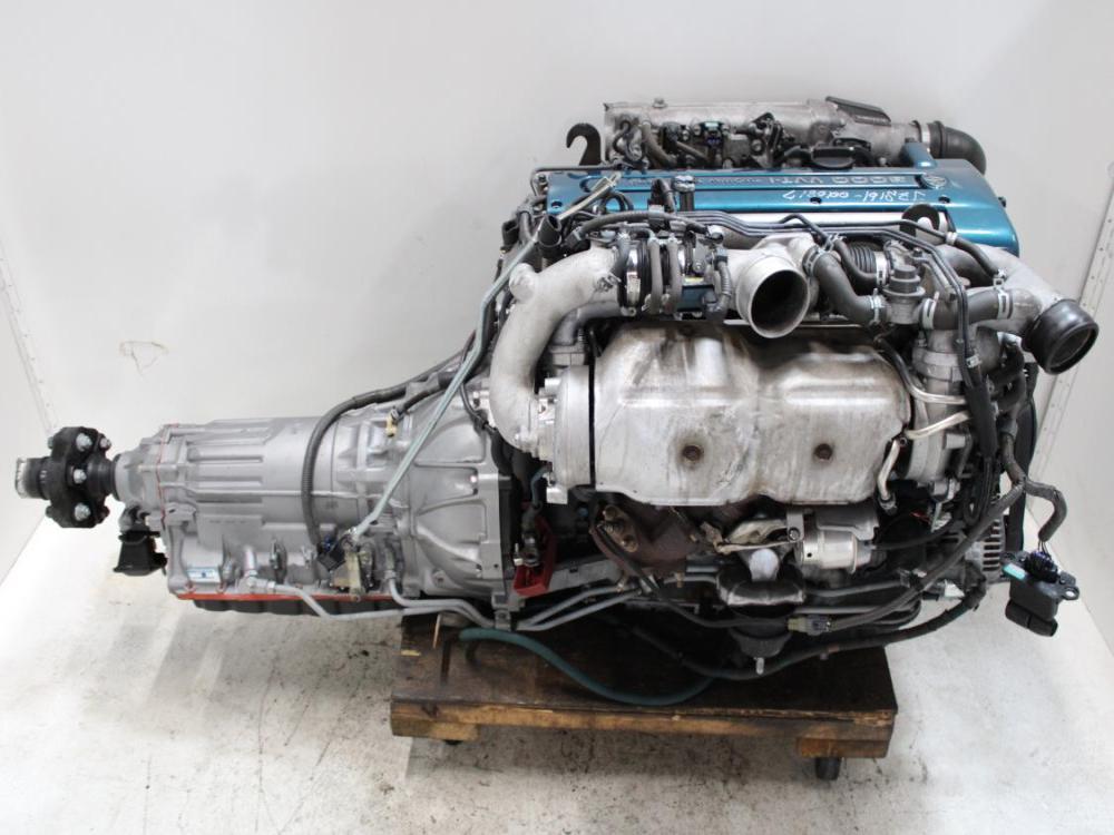 JDM 98-05 TOYOTA /LEXUS ARISTO 2JZ-GTE VVT-I 3.0L I6 ENGINE + A/T + ECU WIRING COMPLETE SWAP: Image 8