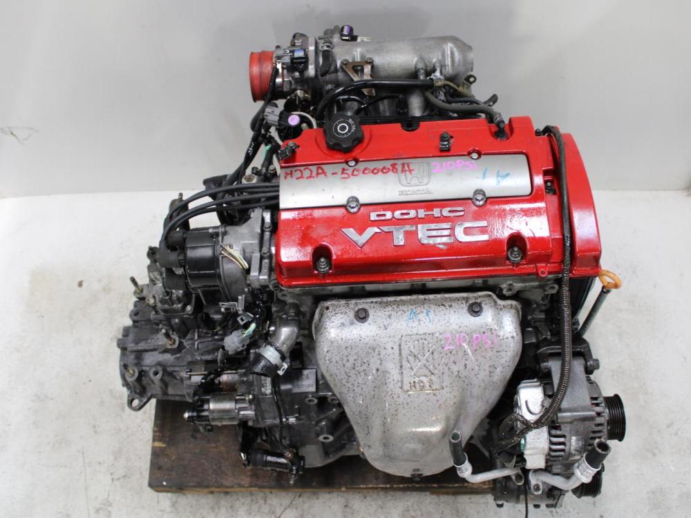 JDM HONDA PRELUDE, ACCORD H22A 2.2L DOHC VTEC ENGINE + 5SPD LSD M/T ...