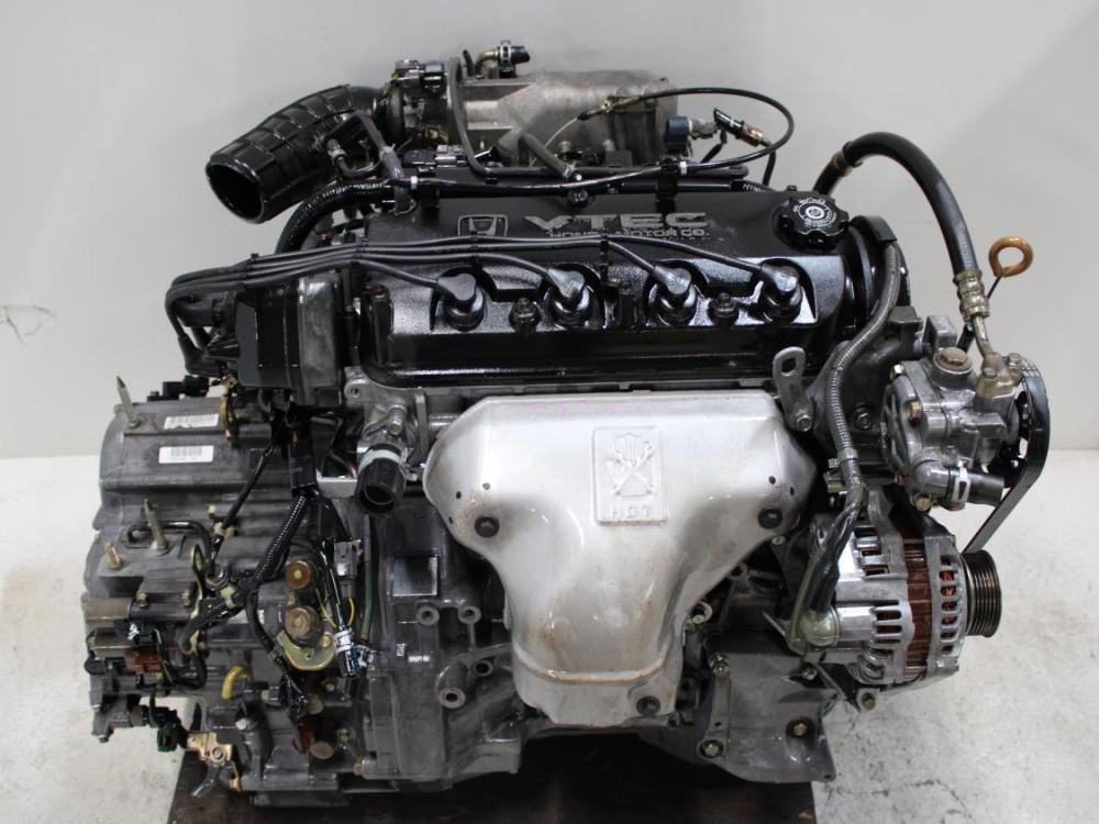 JDM 1998-2002 HONDA ACCORD F23A 2.3L SOHC VTEC 4 CYL ENGINE WITH AUTO TRANSMISSION: Image 1