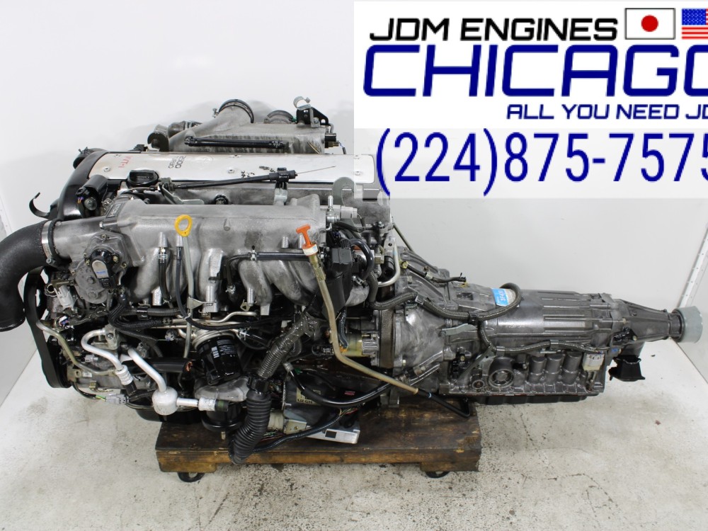 JDM 1JZ-GTE VVT-I TUBRO ENGINE 2.5L H6 WITH A/T WIRING&ECU FRONT SUMP