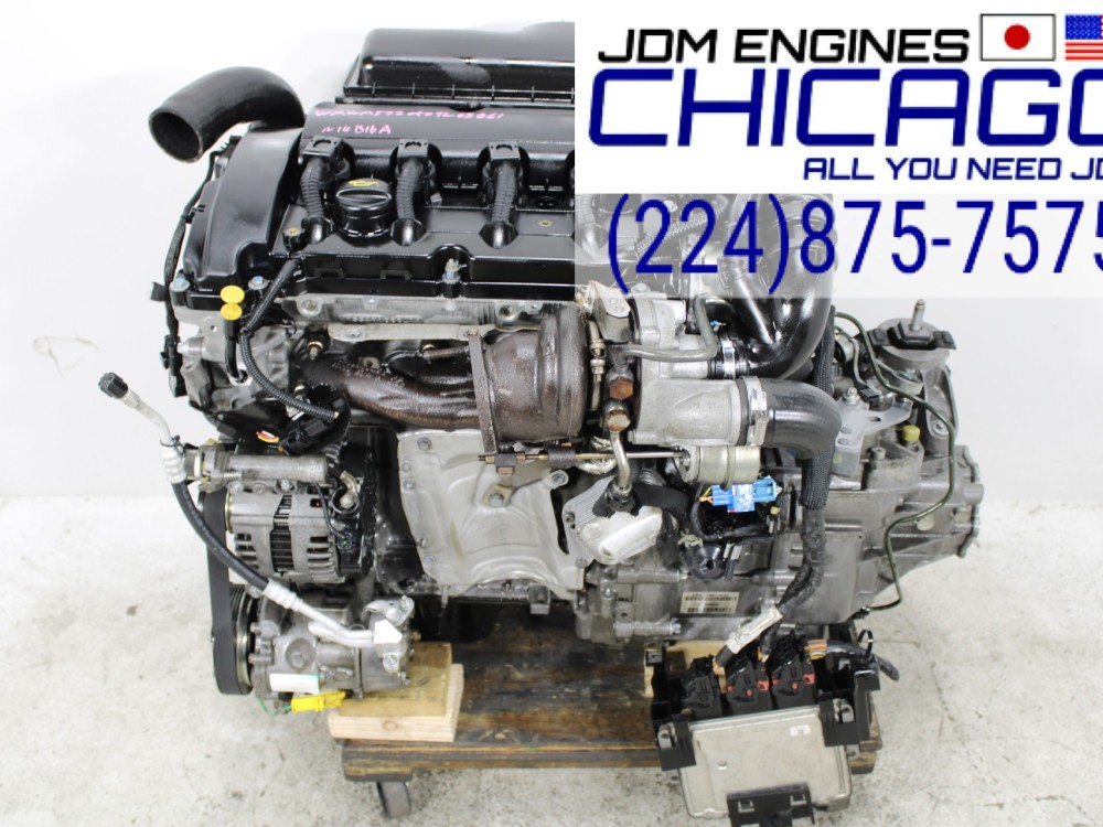 2007-2010 MINI COOPER S TURBOCHARGED N14 1.6L COMPLETE ENGINE WITH ECU & 6SPD M/T