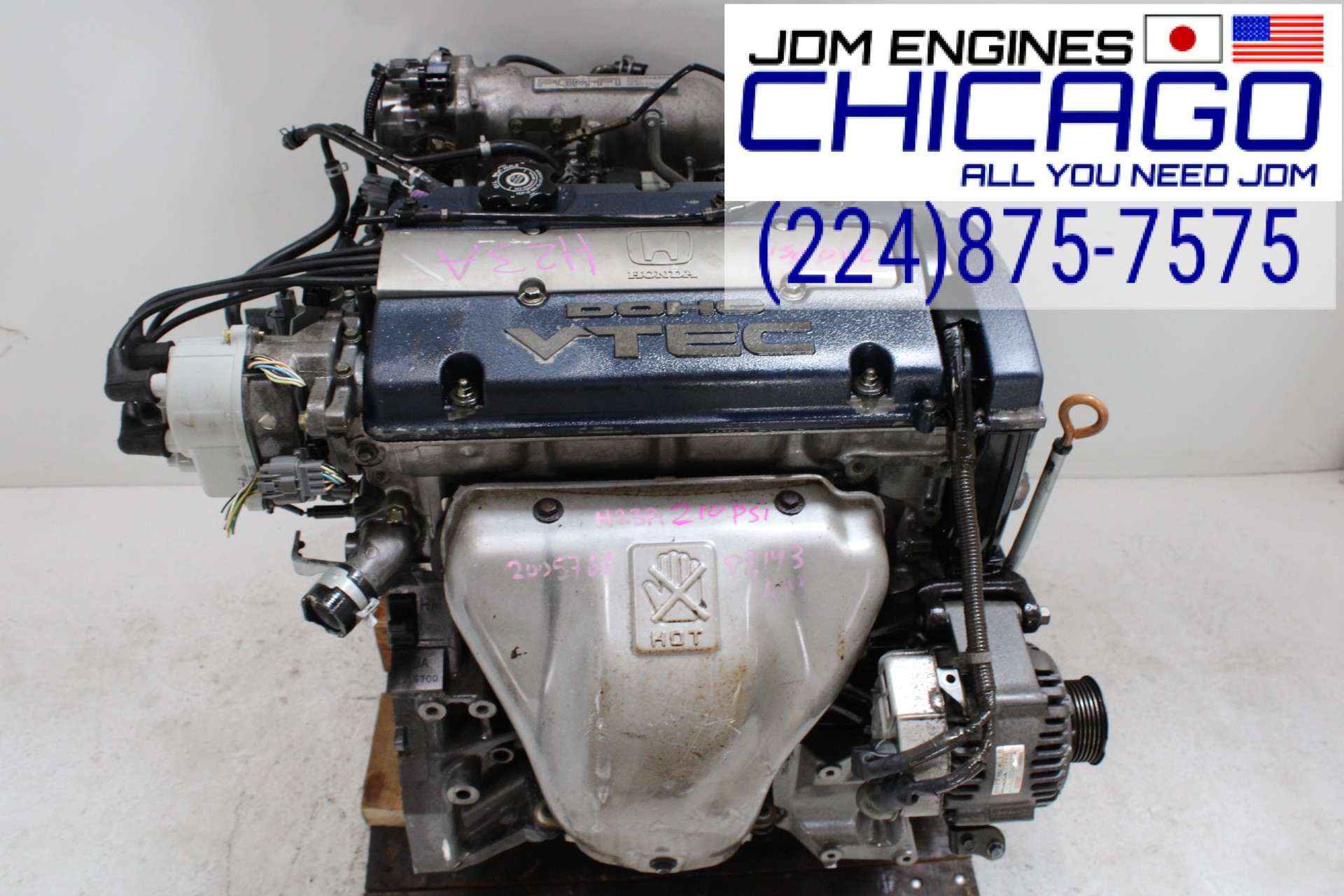 JDM 97-01 HONDA PRELUDE SIR BLUE TOP AND 98-02 HONDA ACCORD H23A 2.3L DOHC 4CYL VTEC ENGINE