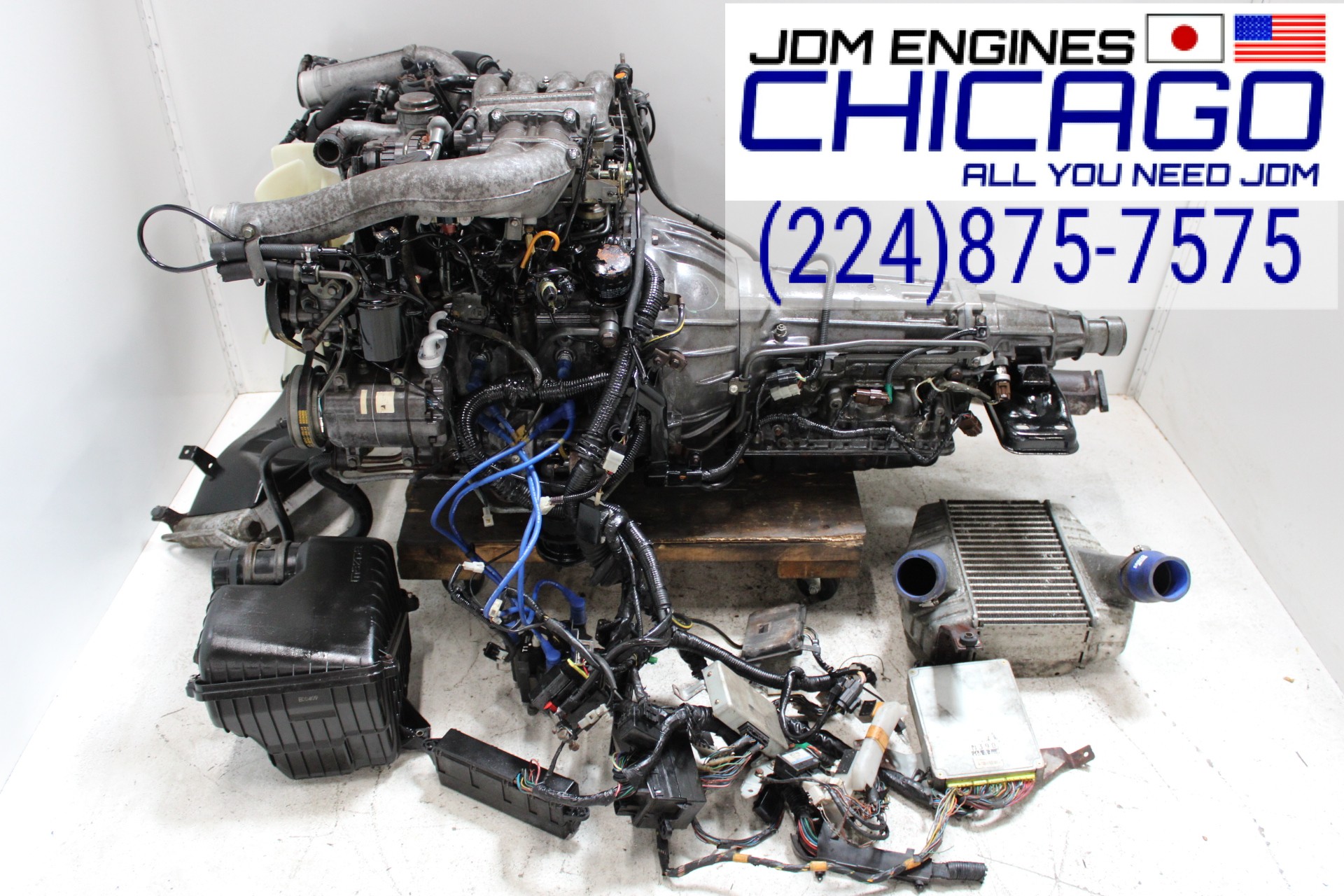 JDM MAZDA RX7 FD3S 13B-TT TWIN TURBO ENGINE AUTOMATIC TRANSMISSION 