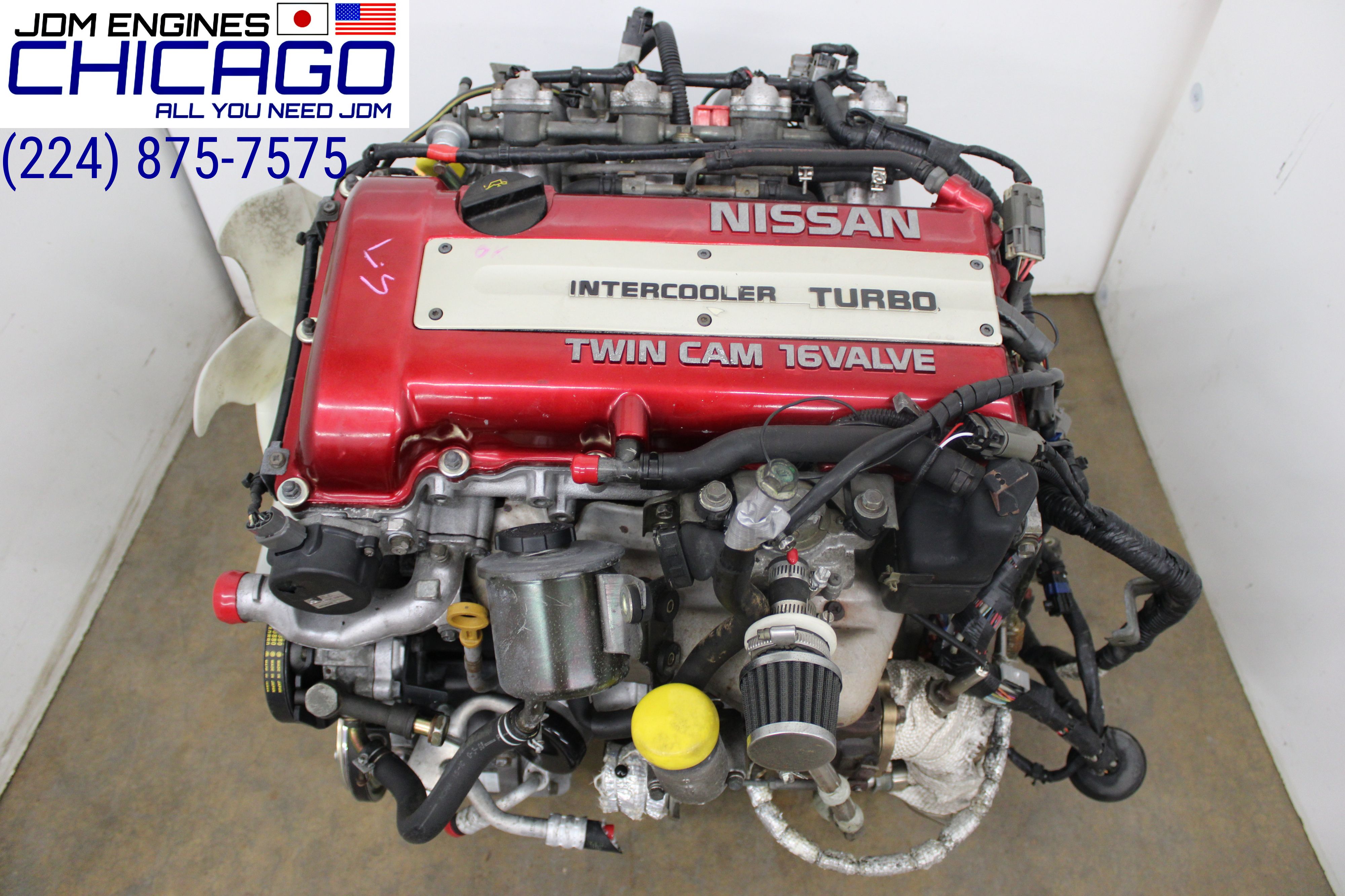 JDM 89-93 NISSAN S13 SR20DET REDTOP RWD ENGINE AND WIRING HARNESS | JDM